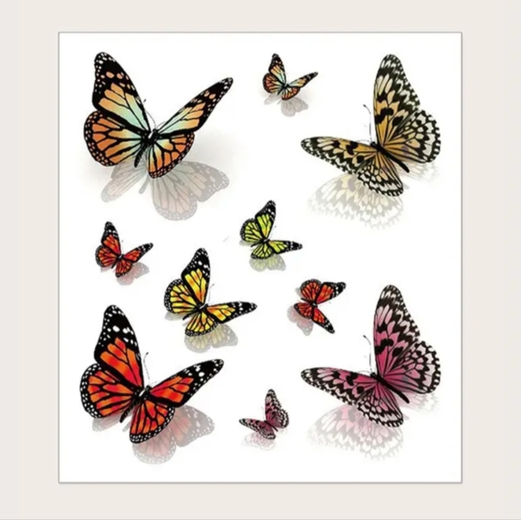 Butterfly Temporary Tattoos 3D - Picture 2 of 3